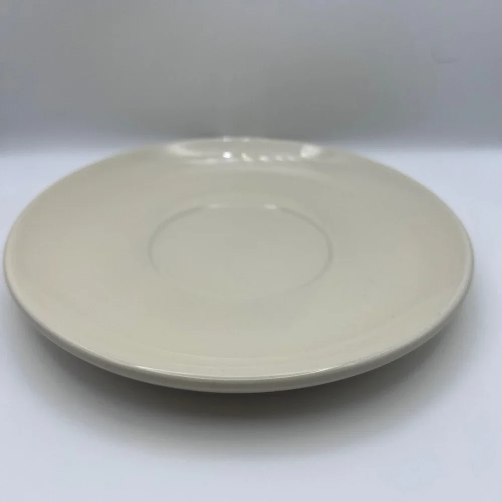 California Pantry Cream Gold Damask Oversized Cup and Saucer Set 2012 Ceramic